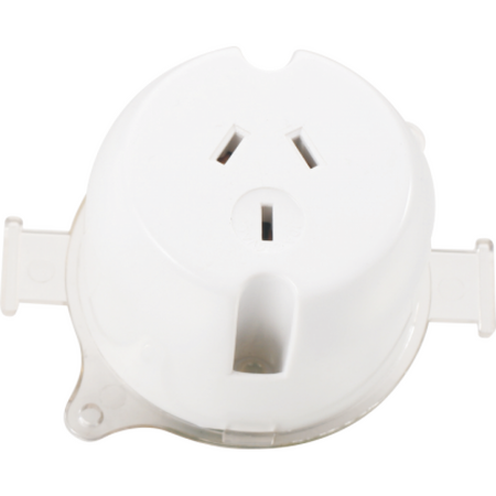 Single Surface Socket 60mm | Pack of 10 | Ideal for Residential & Commercial Use by Dexton