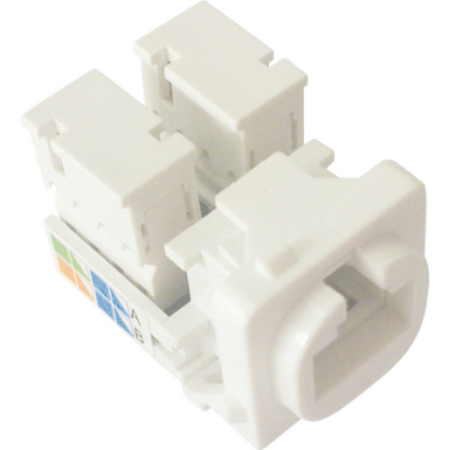 Data and Telephone Socket Mech | RJ45 Connectivity | Ideal for Residential & Commercial Use | Dexton