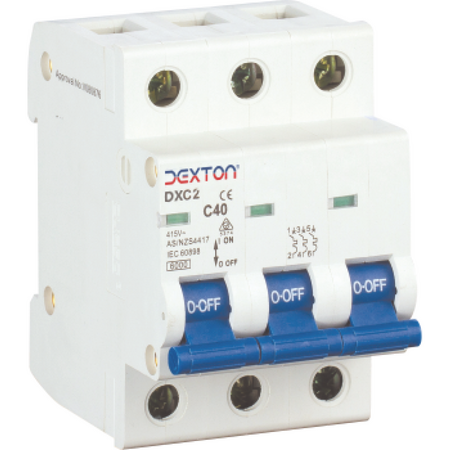 3 Pole MCB 6KA | 10, 16, 20, 25 Amps | Reliable Circuit Protection | Three-Phase Design by Dexton