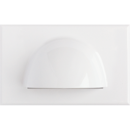 Wall Plate Bull Nose White | Durable Design | Ideal for Residential & Commercial Use by Dexton