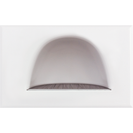 Wall Plate Bull Nose Reverse | Durable Construction | Ideal for Residential & Commercial Use | White by Dexton