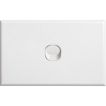 Standard 1 Gang Cover Plate | High-Quality Plastic | Smooth Surface | Fits Standard Switches by Dexton