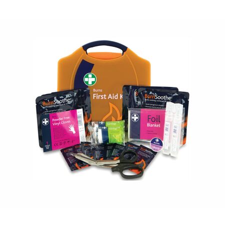 Emergency Burns Kit | 2 Burn Dressings & Eye Wash Ampoules | Portable Case by Firebox