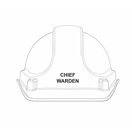Fire Warden Hardhat | Premium ABS Plastic | Six-Point Harness & Utility Slot | Rain Gutter by Firebox