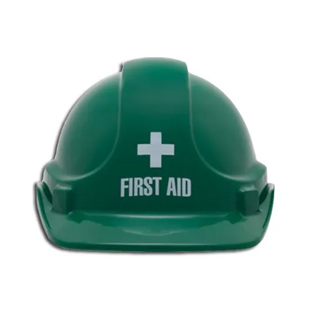 First Aid Hardhat | Premium Lightweight ABS | Contoured Design & Rain Gutter | by Firebox