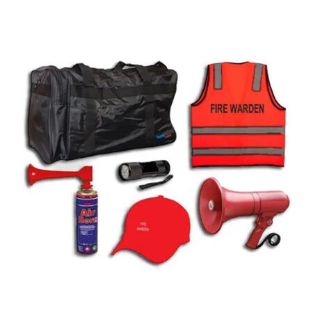 Premium Fire Warden Kit | 15W Megaphone | 14 Hours Battery Life | Reflective Vest by Firebox