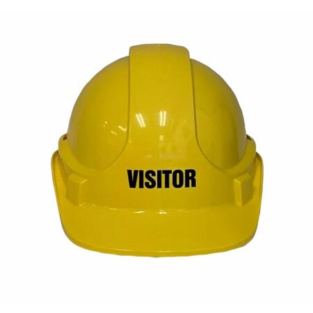 Visitor Hardhat | Premium ABS Plastic | Six-Point Harness & Rain Gutter | Yellow by Firebox