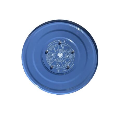 Fire Hose Reel 36m x 19mm | Blue Powder Coated Metal Drum | Stainless Steel Waterway by Firebox