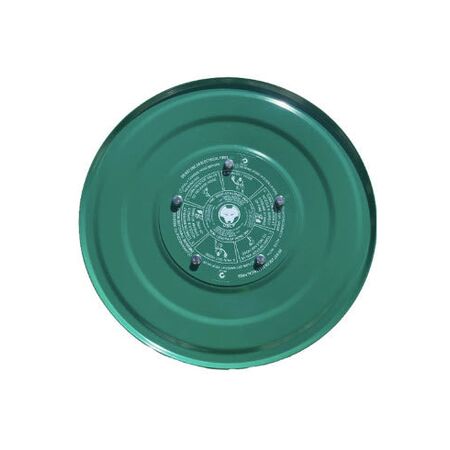 Fire Hose Reel 36m x 19mm | Metal Drum with Green Powder Coating | Stainless Steel Waterway | Brass Nozzle by Firebox