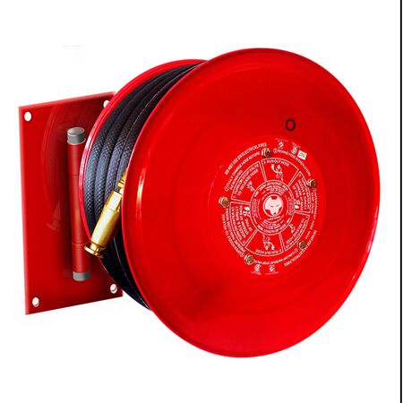 Swing Arm Fire Hose Reel 36m x 19mm | Metal Drum & Stainless Steel Waterway | Durable Design by Firebox