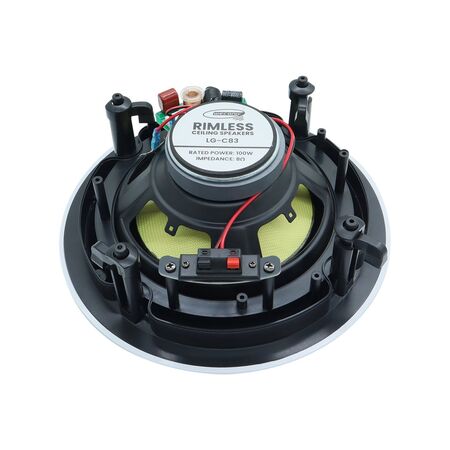 8 inch 2 way 200watts rimless in-ceiling speakers with magnetic removeble grille