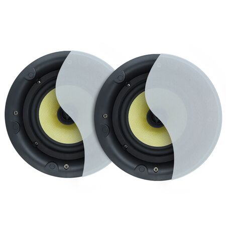 8 inch 2 way 200watts rimless in-ceiling speakers with magnetic removeble grille