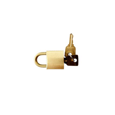 Brass Padlock 30mm with Keys | Durable Material | Compact Size | Secure Locking by Firebox