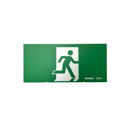 Running Man Pictogram 24m | Clear Emergency Exit Signage | Compatible with Elumen MASLIN Range by Firebox
