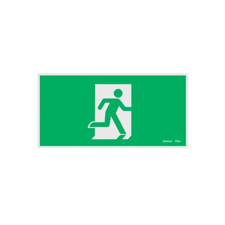 Running Man Mile Pictogram | Compatible with elumen MILE Range | Clear Emergency Guidance by Firebox