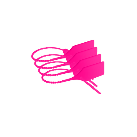 PVC Security Tie | Durable Material | Bright Pink Color | Easy Application by Firebox