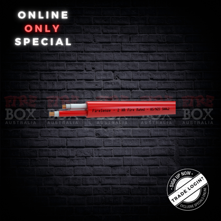 Fire Rated Cable 1.50mm 2 Core | 450/750V | PVC Free & 2HR Fire Rated | 250m Roll by Firebox