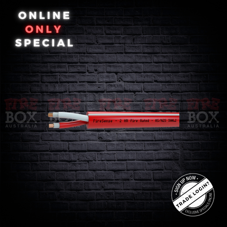 Fire Rated Cable 1.50mm 2 Core | 450/750V | PVC Free & LSZH | 250m Roll by Firebox