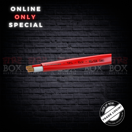 Fire Alarm Cable 1.50mm 2 Core Twisted | 200m Roll | Double Insulated & ActivFire Certified | Red by Firebox