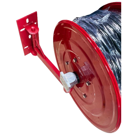 Swing Arm Fire Hose Reel 36m x 19mm | Metal Drum & Stainless Steel Waterway | Durable Design by Firebox