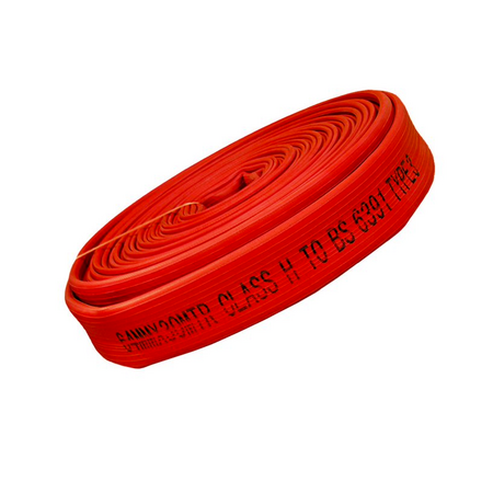Lay-Flat Fire Hose 64mm x 30m | 21 Bar Working Pressure | Class H & UL Approved by Firebox