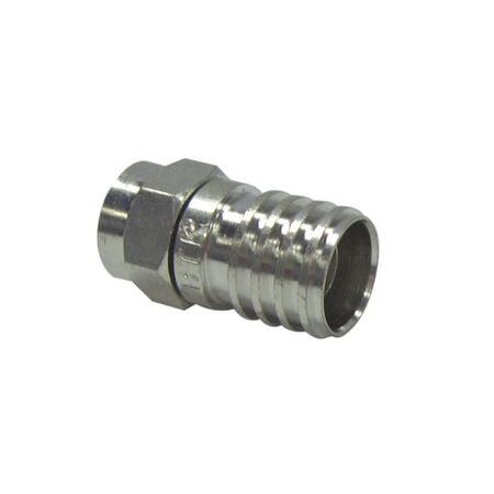 Plug F Crimp Connector | 100 Pack | Durable Design & Easy Installation by FOXAP