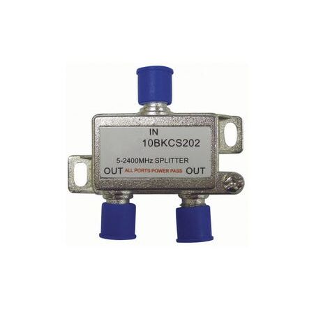 F Type Splitter 2 Way | 5-2400 MHz | High Frequency | Compact Design by FOXAP