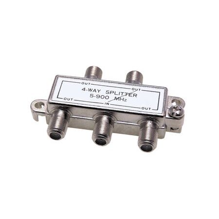 4 Way F Type Splitter | 5-2400MHz Frequency Range | Compact Design | Easy Installation by FOXAP