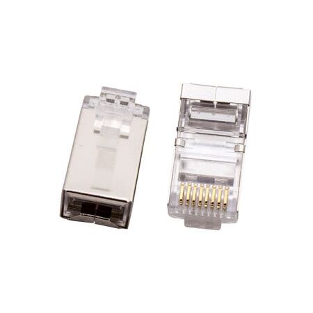 RJ45 8P8C Plug C5E Solid STP | 10 Pack | High Performance by Unbranded