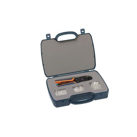 Crimper & RJ Plug Tool Kit | Versatile Crimping Tool | Includes Multiple RJ Plugs | Durable Design by BrandName