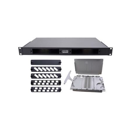 Fibre Enclosure Kit | 1RU Fixed | Coupler Panels & Splice Cassette by FOBOT