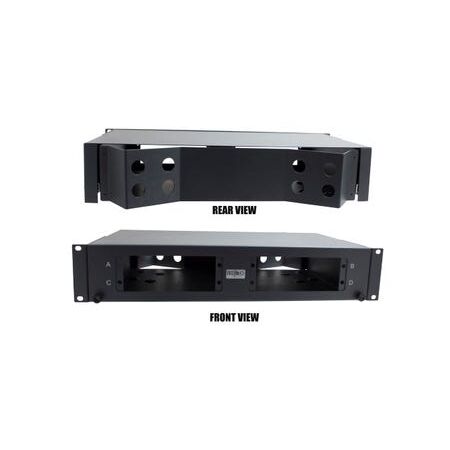 2RU Sliding Fibre Enclosure for 4 Panels | 48 Fibre Capacity | Durable Design | Easy Access by Matchmaster