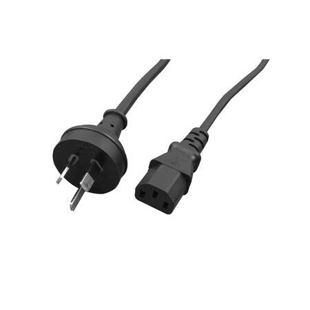 3-Pin AU to IEC C13 Power Cable | 2M Length | Black Color by Brand