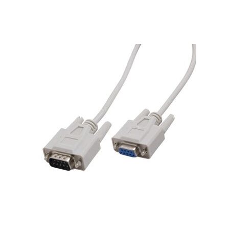 DB9 Serial Extension Cable | 2M Length | Male to Female | Durable Design by Unbranded