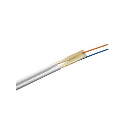 Fibre Duplex Cable 2 Core Singlemode | LSZH Jacket | White by MSS