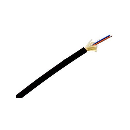 Fibre 6 Core OM4 Indoor/Outdoor Cable | Riser Rated | Black LSZH Jacket by MSS