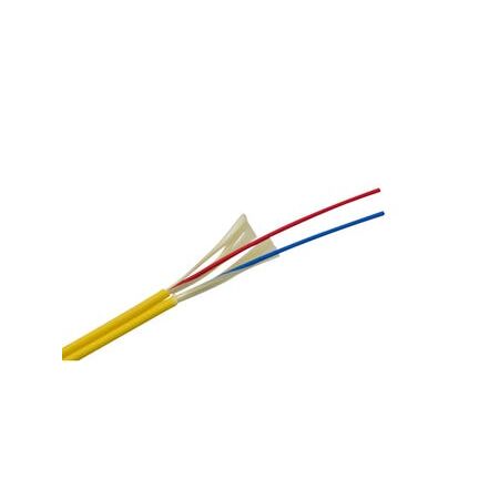 Fibre Duplex Cable 2 Core Singlemode | 2mm Diameter | LSZH Jacket | Yellow by MSS