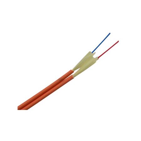 Fibre Duplex Cable 2 Core OM1 | 3mm Diameter | LSZH Jacket | Orange by MSS