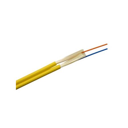 Fibre Duplex Cable 2 Core Singlemode | 3mm Diameter | LSZH Jacket | Yellow by MSS