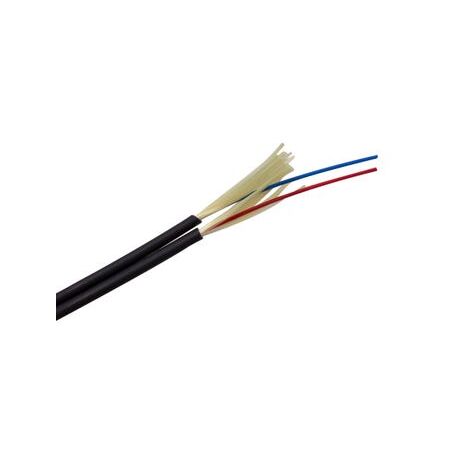 Fibre Duplex Cable 2 Core Singlemode | LSZH Jacket | Black by MSS