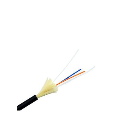 Fibre Cable 2 Core Singlemode | Indoor/Outdoor Riser | Black PU Jacket by MSS