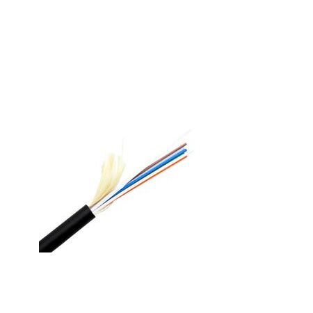 Fibre 6 Core Singlemode Cable | Indoor/Outdoor Riser | Black PU Jacket by MSS