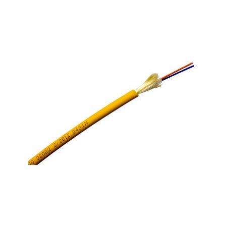 Fibre 2 Core Singlemode Cable | Indoor/Outdoor Riser | LSZH Jacket | Yellow by MSS