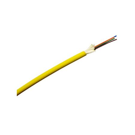 Fibre 4 Core Singlemode Cable | Indoor/Outdoor Riser | LSZH Jacket | Yellow by MSS