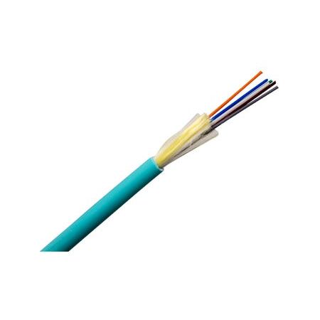 Fibre 6 Core OM3 Indoor/Outdoor Riser Cable | Aqua LSZH Jacket | High Performance | Flexible Design by MSS