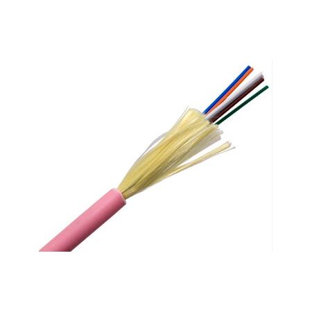 Fibre 6 Core OM3 Indoor/Outdoor Riser Cable | LSZH Jacket | Pink by MSS