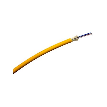 Fibre 6 Core Singlemode Cable | Indoor/Outdoor Riser | LSZH Jacket | Yellow by MSS