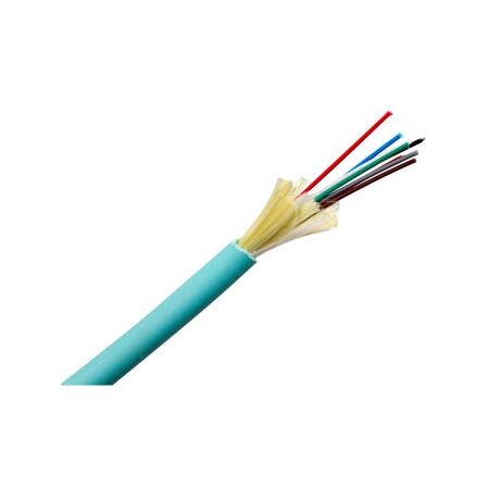 Fibre 8 Core OM3 Indoor/Outdoor Riser Cable | Aqua LSZH Jacket | High Performance & Flexible Design by MSS