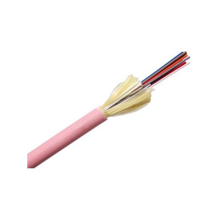 Fibre 12 Core OM4 Indoor/Outdoor Cable | LSZH Jacket | Pink by BrandName