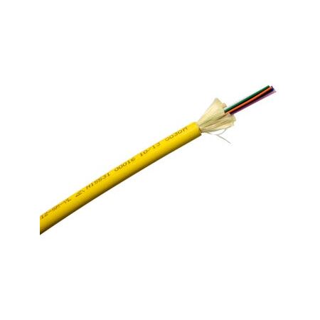 Fibre 12 Core Singlemode Cable | Indoor/Outdoor Riser | LSZH Jacket | Yellow by MSS